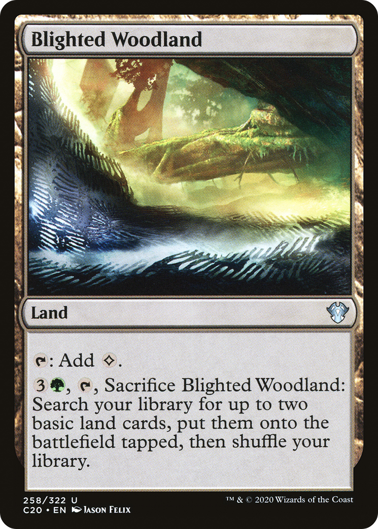Blighted Woodland [Commander 2020]-1