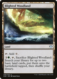 Blighted Woodland [Commander 2020]-1