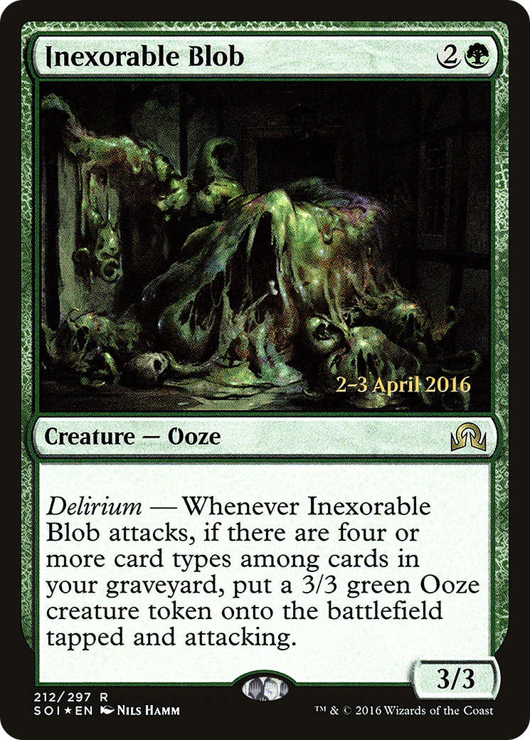 Inexorable Blob [Shadows over Innistrad Prerelease Promos]-1