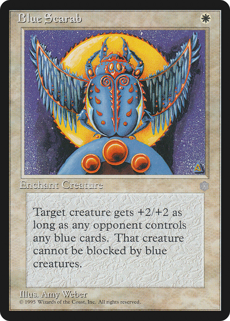 Blue Scarab [Ice Age]-1