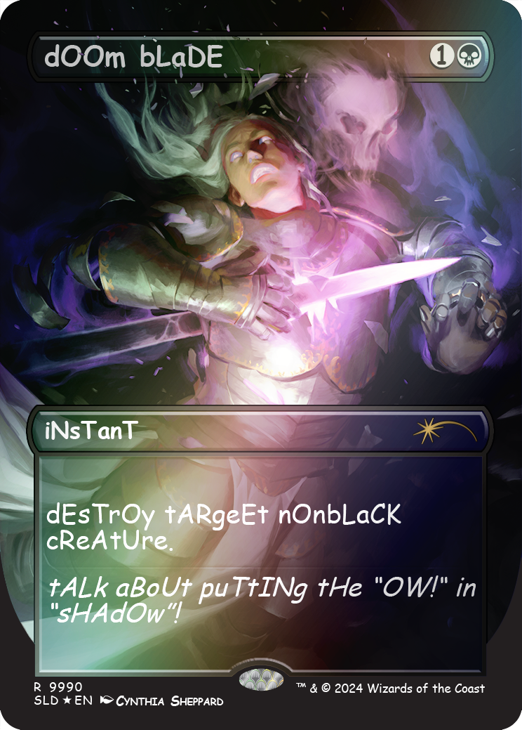dOOm bLaDE (Rainbow Foil) [Secret Lair Drop Series]-1