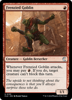 Frenzied Goblin [Ravnica: Clue Edition]-1