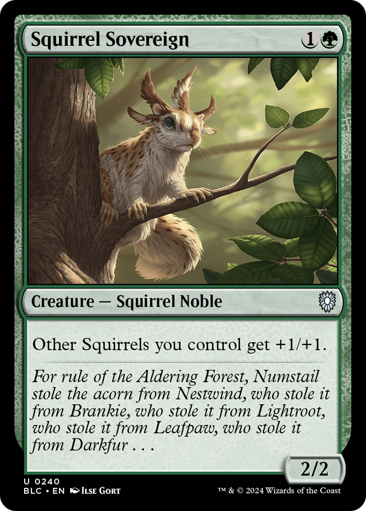 Squirrel Sovereign [Bloomburrow Commander]-1