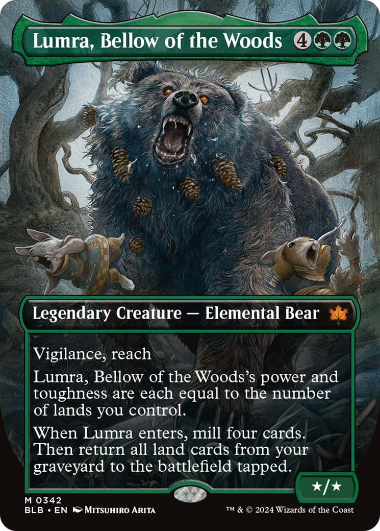 Lumra, Bellow of the Woods (Borderless) (0342) [Bloomburrow]-1
