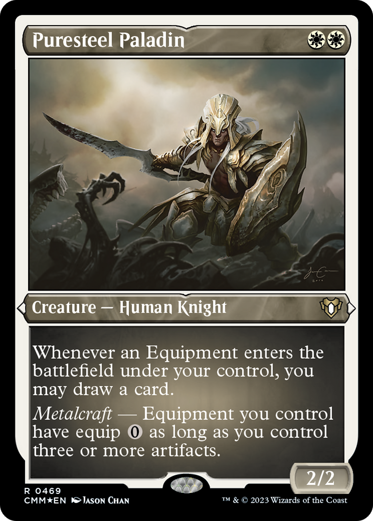 Puresteel Paladin (CMM-469) - Commander Masters Etched Foil-1