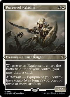 Puresteel Paladin (CMM-469) - Commander Masters Etched Foil-1