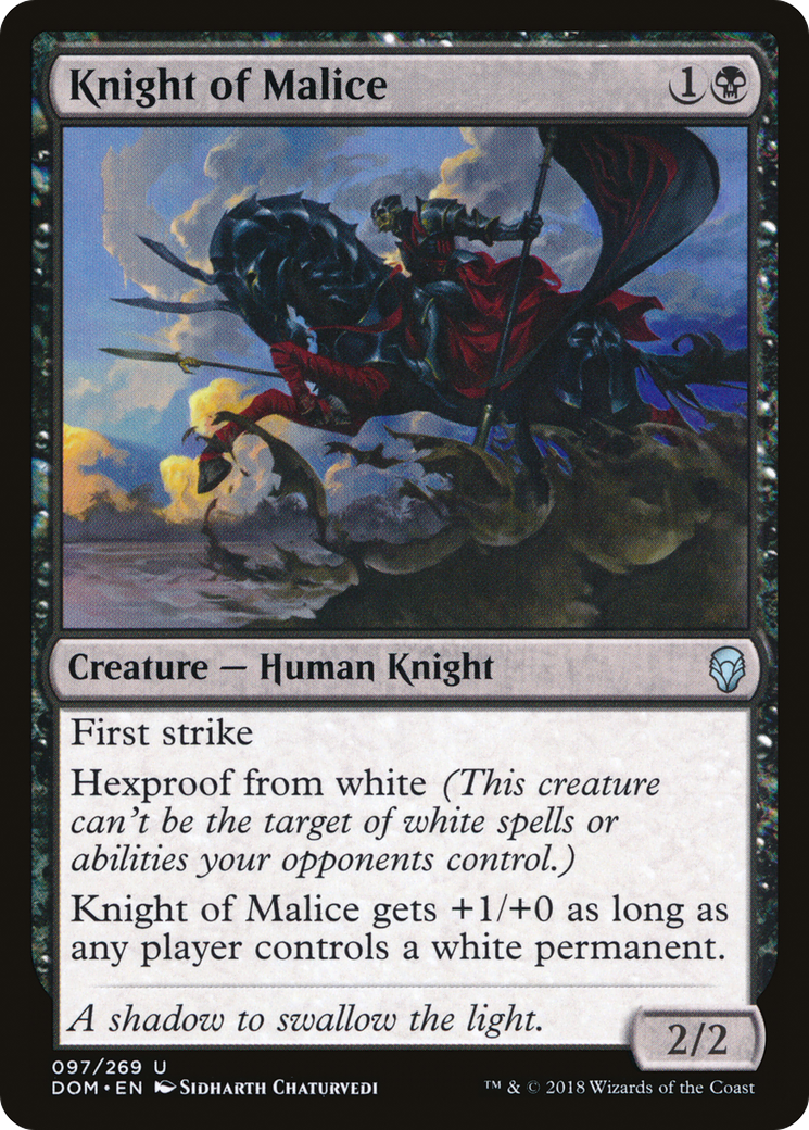 Knight of Malice [Dominaria]-1
