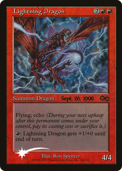 Lightning Dragon [Urza's Saga Promos]-1