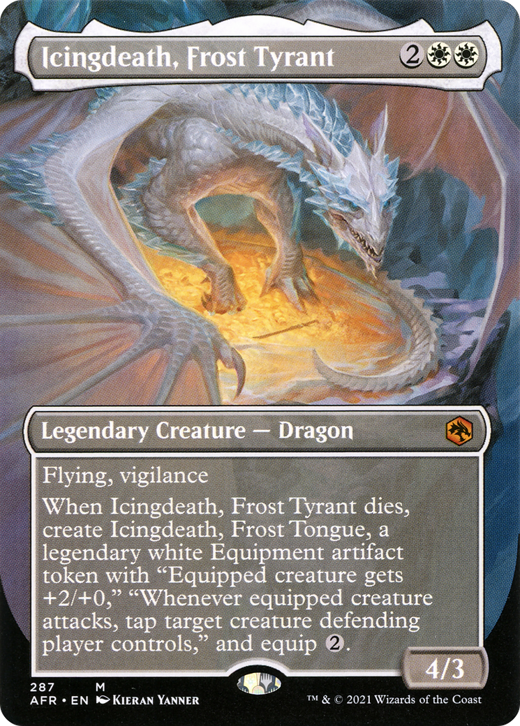 Icingdeath, Frost Tyrant (Borderless Alternate Art) [Dungeons & Dragons: Adventures in the Forgotten Realms]-1