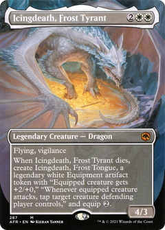 Icingdeath, Frost Tyrant (Borderless Alternate Art) [Dungeons & Dragons: Adventures in the Forgotten Realms]-1