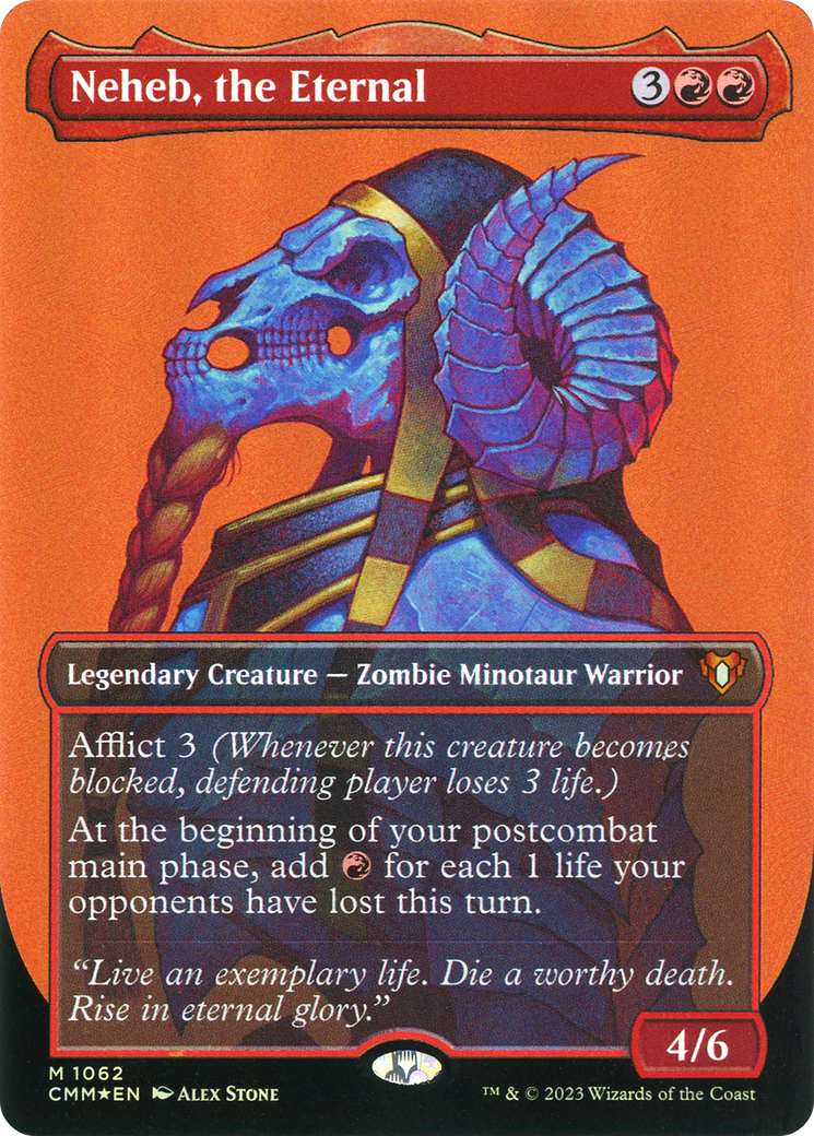 Neheb, the Eternal (Borderless Textured Foil Frame Break) [Commander Masters]-1