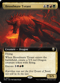 Broodmate Tyrant (Extended Art) [Modern Horizons 3 Commander]-1