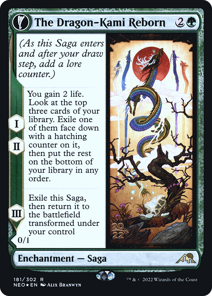 The Dragon-Kami Reborn // Dragon-Kami's Egg [Kamigawa: Neon Dynasty Prerelease Promos]-3