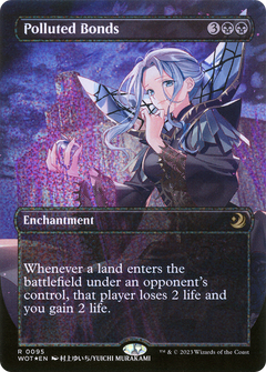 Polluted Bonds (Anime Borderless) (Confetti Foil) [Wilds of Eldraine: Enchanting Tales]-1