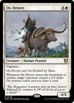 Ox Drover [Wilds of Eldraine Commander]-1