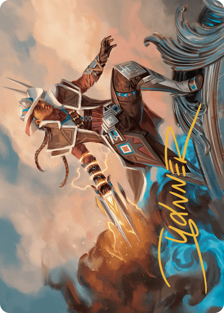 Annie Flash, the Veteran // Annie Flash, the Veteran (AOTJ-017) - Outlaws of Thunder Junction Art Series (Borderless)-1