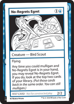 No-Regrets Egret [Mystery Booster 2 Playtest Cards]-1