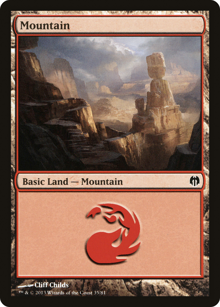 Mountain (35) [Duel Decks: Heroes vs. Monsters]-1