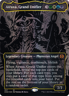 Atraxa, Grand Unifier (Oil Slick Raised Foil) [Phyrexia: All Will Be One]-1