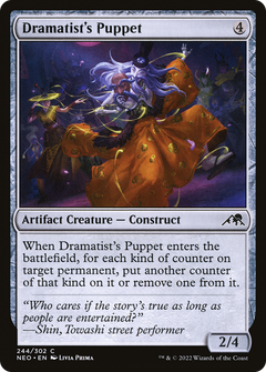 Dramatist's Puppet (NEO-244) - Kamigawa: Neon Dynasty Foil-1