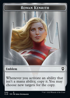 Rowan Kenrith Emblem // Copy Double-Sided Token [Commander Legends: Battle for Baldur's Gate Tokens]-1