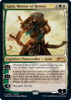 Ajani, Mentor of Heroes (Deluxe Commander Kit) [March of the Machine Promos]-1