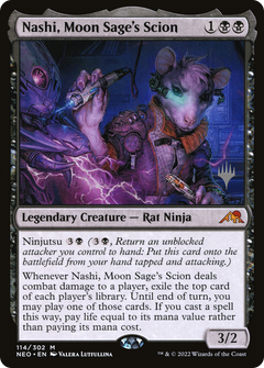 Nashi, Moon Sage's Scion (Promo Pack) [Kamigawa: Neon Dynasty Promos]-1