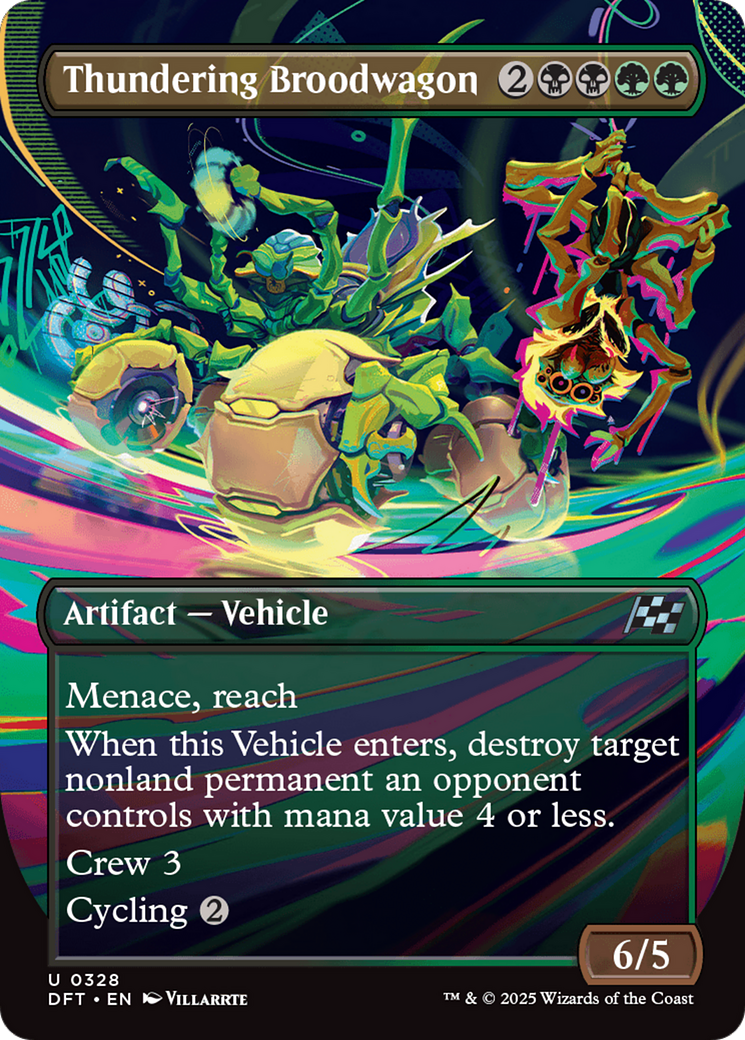 Thundering Broodwagon (Borderless) [Aetherdrift]-1