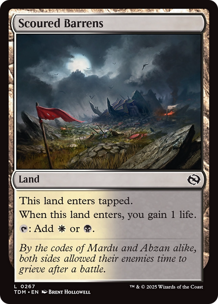 Scoured Barrens [Tarkir: Dragonstorm]-1