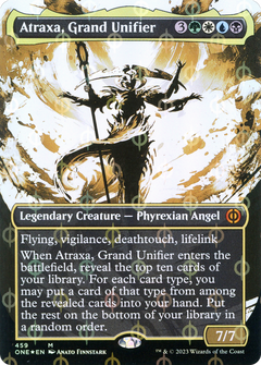 Atraxa, Grand Unifier (Borderless Ichor Step-and-Compleat Foil) [Phyrexia: All Will Be One]-1