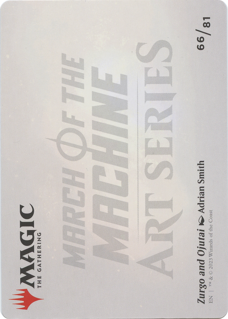 Zurgo and Ojutai // Zurgo and Ojutai (AMOM-066) - March of the Machine Art Series (Borderless) Foil-2