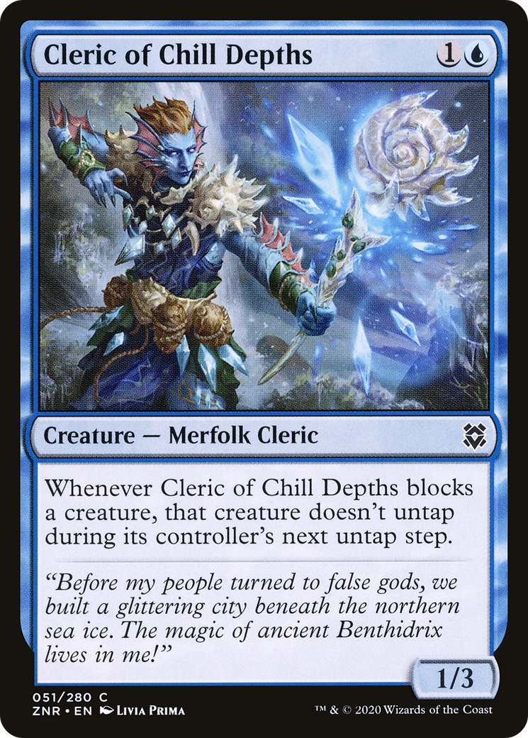 Cleric of Chill Depths [Zendikar Rising]-1