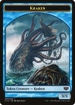 Kraken // Zombie (011/036) Double-Sided Token [Commander 2014 Tokens]-3