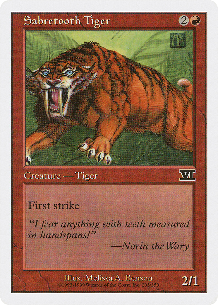 Sabretooth Tiger [Classic Sixth Edition]-1