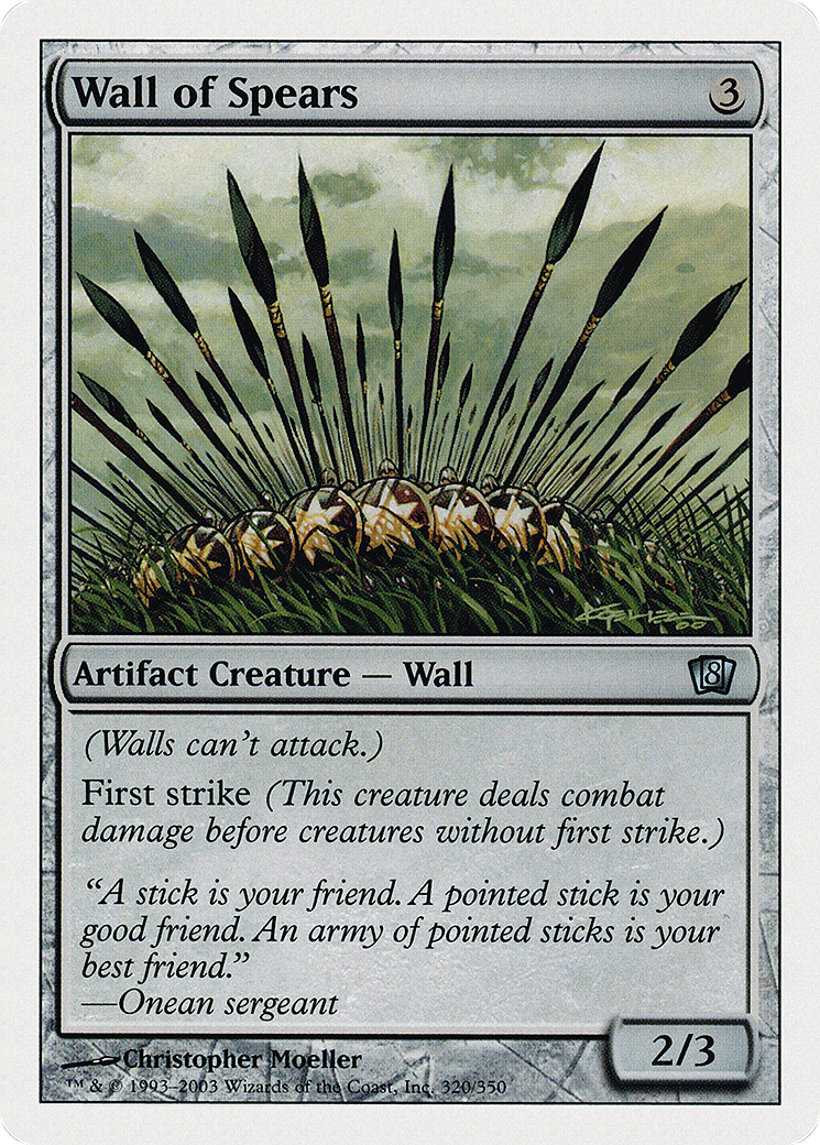 Wall of Spears (8ED-320) - 8th Edition Foil-1