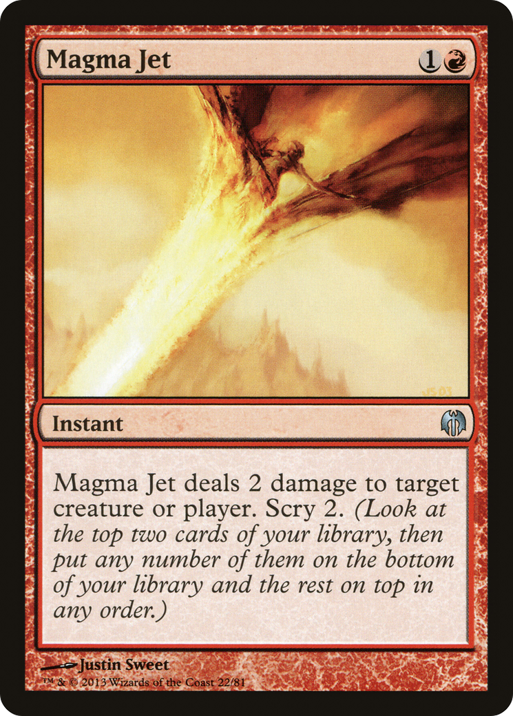 Magma Jet [Duel Decks: Heroes vs. Monsters]-1