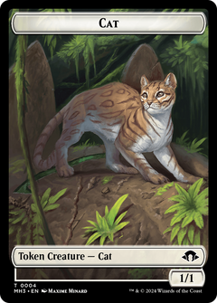 Eldrazi Spawn // Cat Double-Sided Token [Modern Horizons 3 Tokens]-2