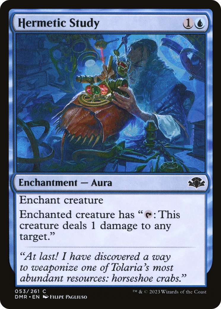 Hermetic Study [Dominaria Remastered]-1
