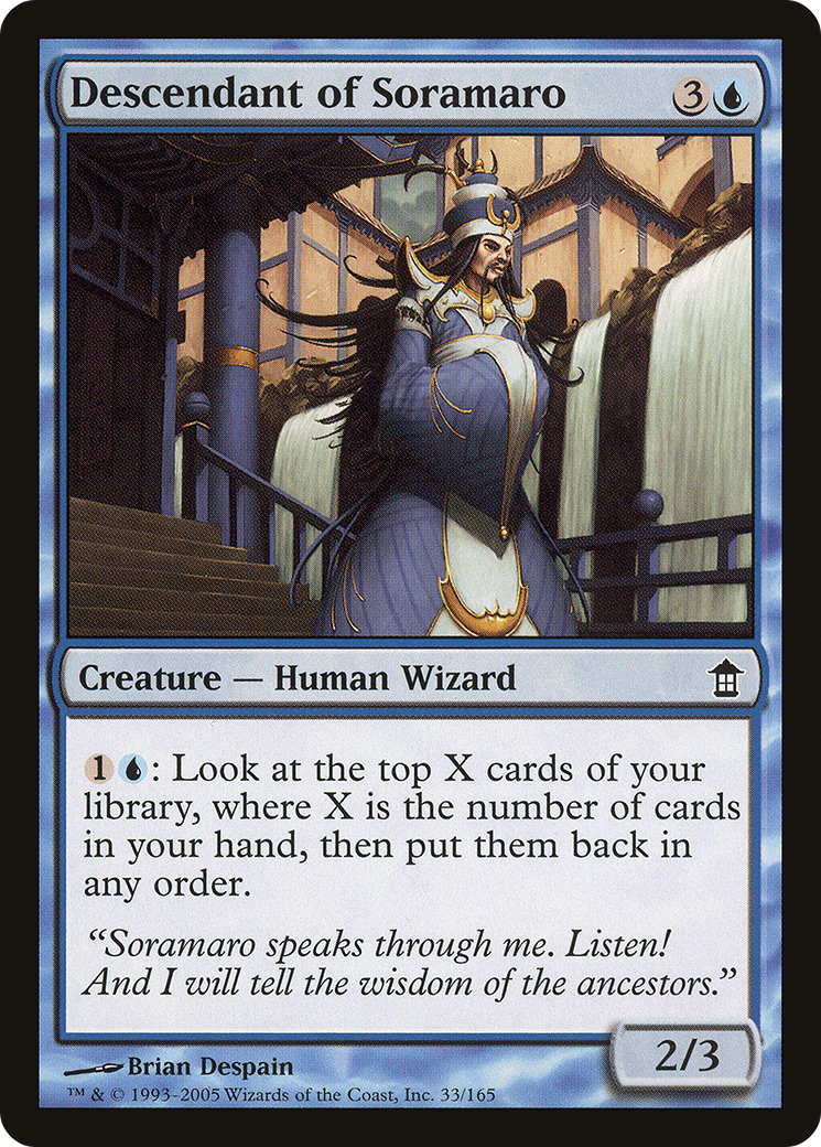 Descendant of Soramaro [Saviors of Kamigawa]-1