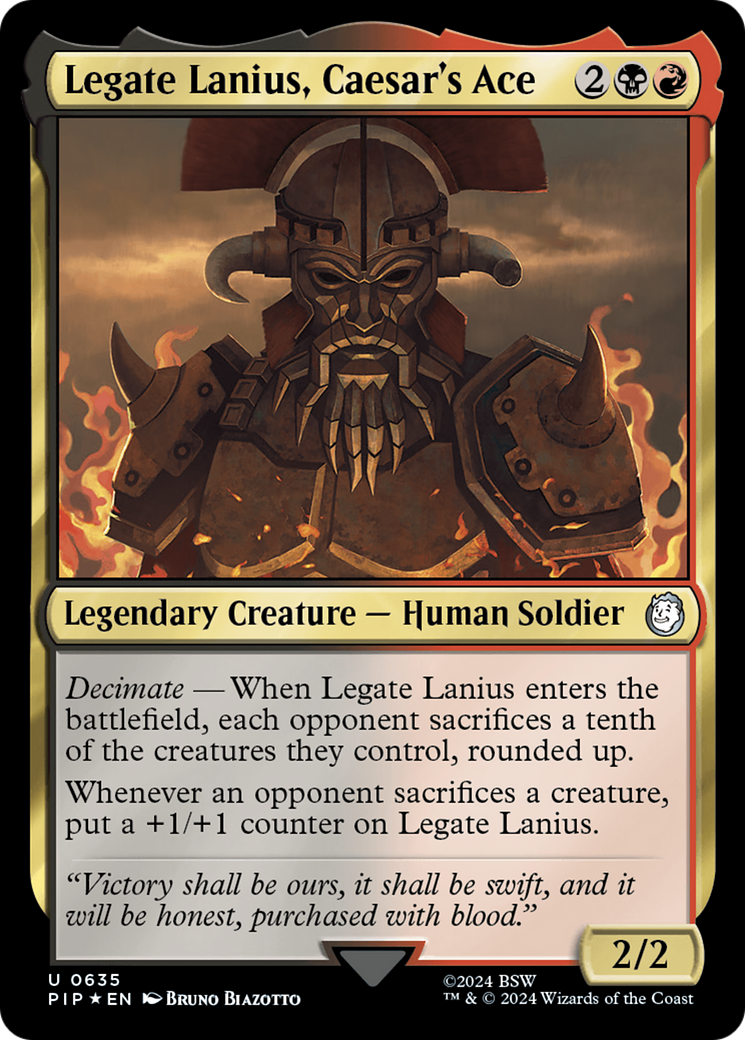 Legate Lanius, Caesar's Ace (Surge Foil) [Fallout]-1