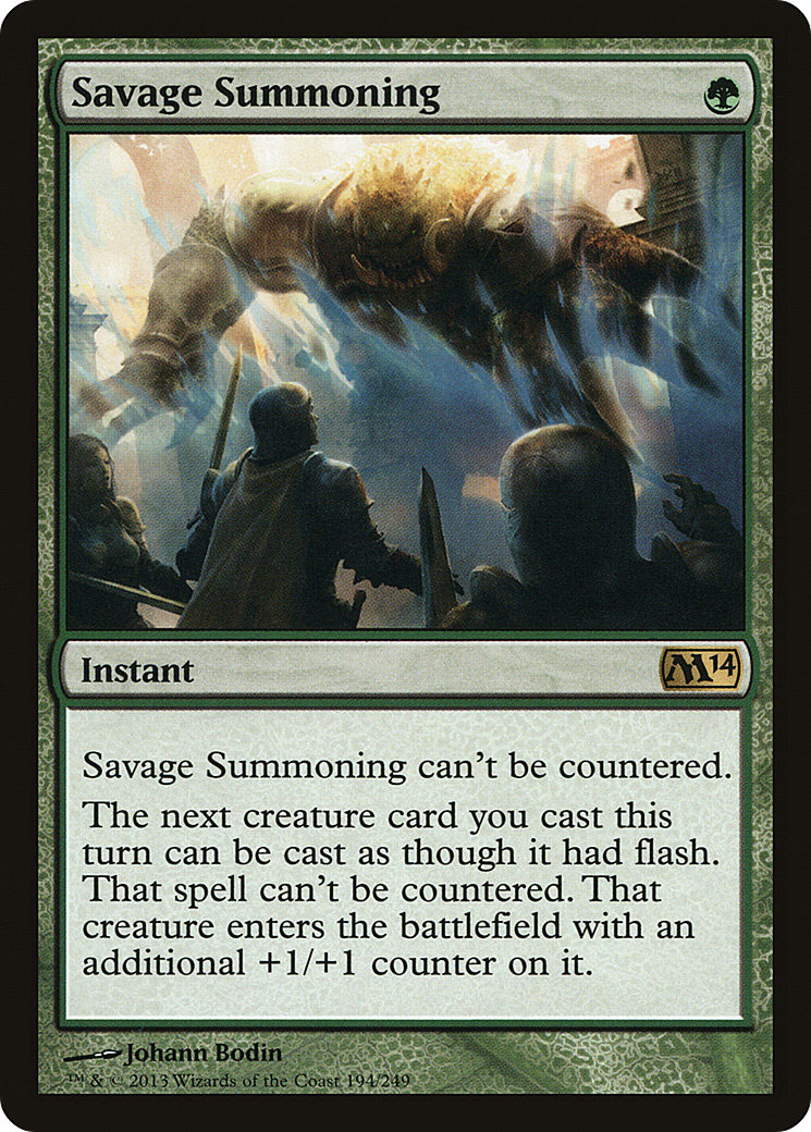 Savage Summoning [Magic 2014]-1