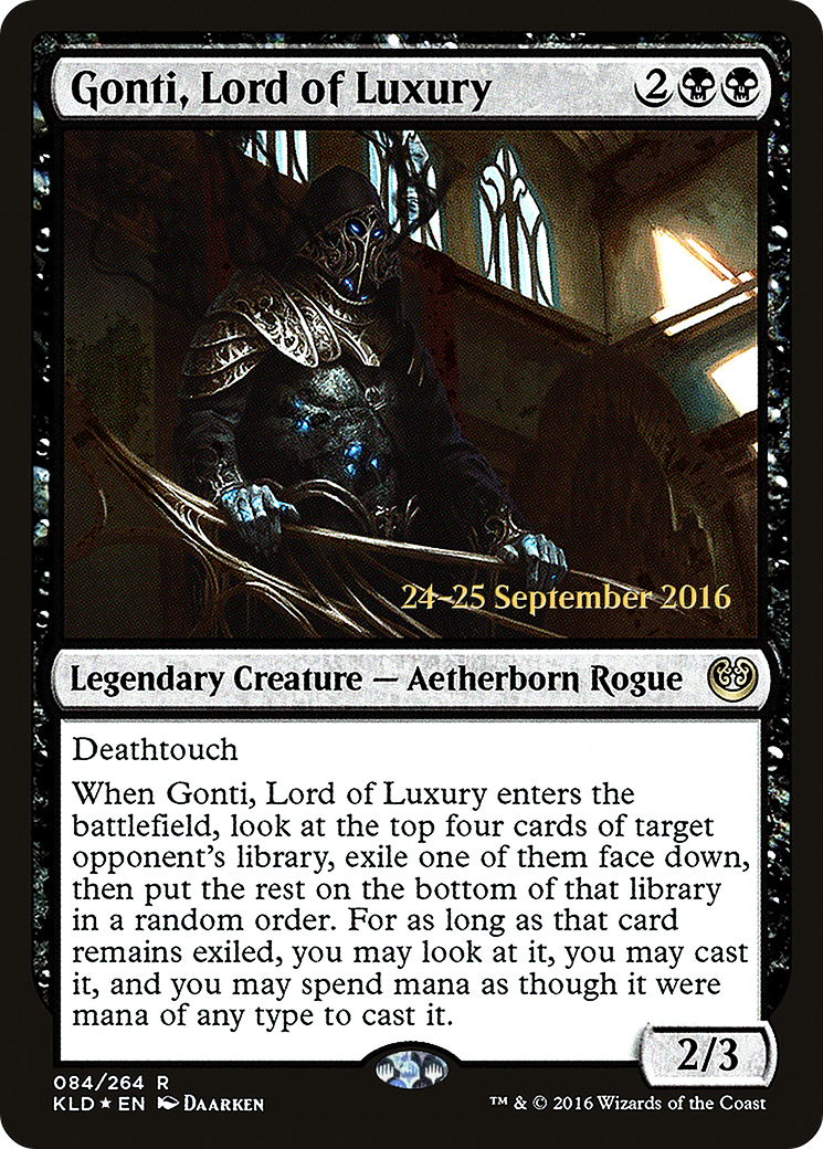 Gonti, Lord of Luxury [Kaladesh Prerelease Promos]-1