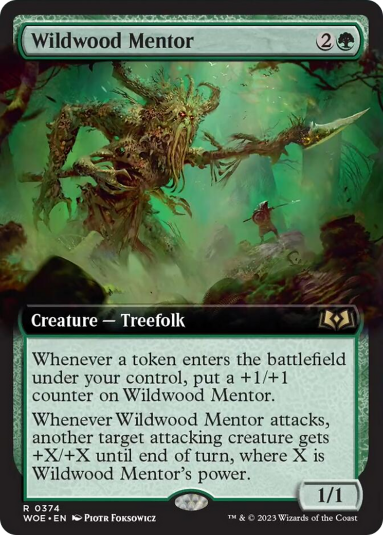 Wildwood Mentor (Extended Art) [Wilds of Eldraine]-1