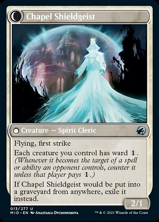 Chaplain of Alms // Chapel Shieldgeist [Innistrad: Midnight Hunt]-2