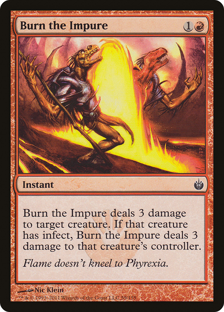 Burn the Impure [Mirrodin Besieged]-1