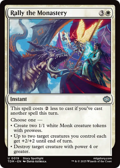 Rally the Monastery [Tarkir: Dragonstorm]-1