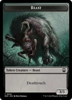 Beast (TM3C-010) - Modern Horizons 3 Commander Tokens Foil-1
