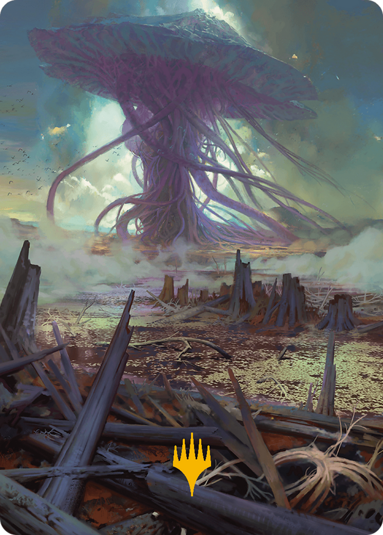 Swamp // Swamp (AMH3-024) - Modern Horizons 3 Art Series (Borderless) Foil-1