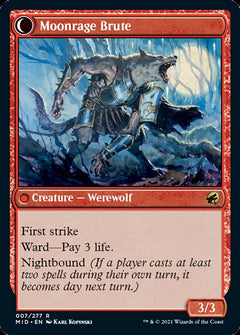 Brutal Cathar // Moonrage Brute [Innistrad: Midnight Hunt]-2