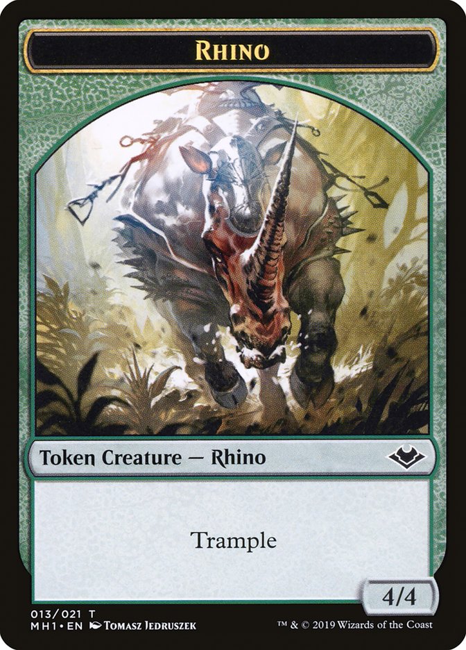 Illusion (005) // Rhino (013) Double-Sided Token [Modern Horizons Tokens]-2